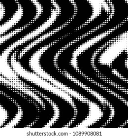 Grunge halftone black and white dots texture background. Spotted vector Abstract Texture

