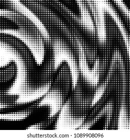 Grunge halftone black and white dots texture background. Spotted vector Abstract Texture

