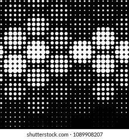 Grunge halftone black and white dots texture background. Spotted vector Abstract Texture
