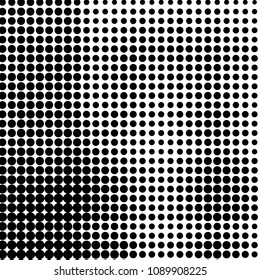 Grunge halftone black and white dots texture background. Spotted vector Abstract Texture
