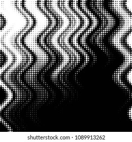 Grunge halftone black and white dots texture background. Spotted vector Abstract Texture
