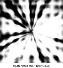 Grunge halftone black and white dots texture background. Spotted vector Abstract Texture
