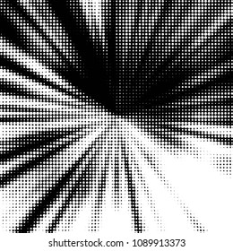 Grunge halftone black and white dots texture background. Spotted vector Abstract Texture
