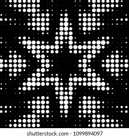 Grunge halftone black and white dots texture background. Spotted vector Abstract Texture

