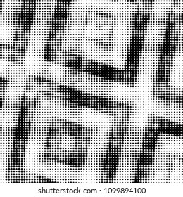 Grunge halftone black and white dots texture background. Spotted vector Abstract Texture
