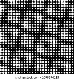Grunge halftone black and white dots texture background. Spotted vector Abstract Texture
