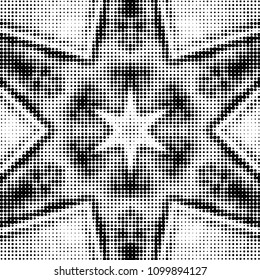 Grunge halftone black and white dots texture background. Spotted vector Abstract Texture
