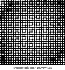 Grunge halftone black and white dots texture background. Spotted vector Abstract Texture
