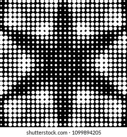 Grunge halftone black and white dots texture background. Spotted vector Abstract Texture
