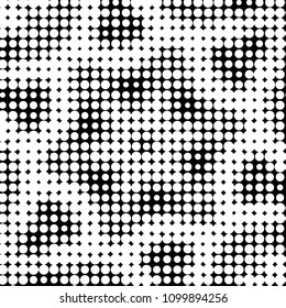 Grunge halftone black and white dots texture background. Spotted vector Abstract Texture
