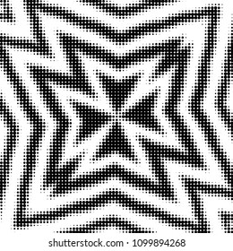 Grunge halftone black and white dots texture background. Spotted vector Abstract Texture
