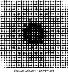Grunge halftone black and white dots texture background. Spotted vector Abstract Texture
