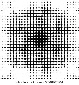 Grunge halftone black and white dots texture background. Spotted vector Abstract Texture

