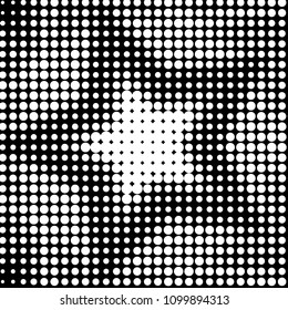 Grunge halftone black and white dots texture background. Spotted vector Abstract Texture
