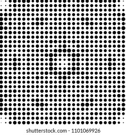 Grunge halftone black and white dots texture background. Spotted vector Abstract Texture
