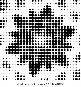 Grunge halftone black and white dots texture background. Spotted vector Abstract Texture
