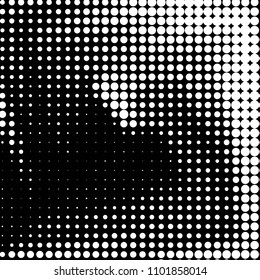 Grunge halftone black and white dots texture background. Spotted vector Abstract Texture

