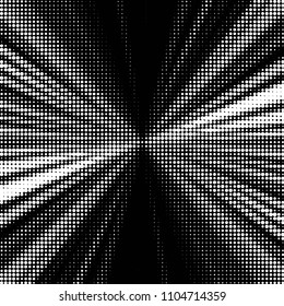 Grunge halftone black and white dots texture background. Spotted vector Abstract Texture
