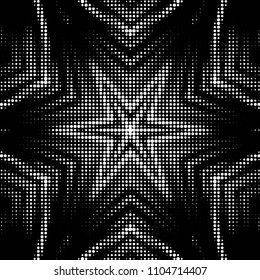 Grunge halftone black and white dots texture background. Spotted vector Abstract Texture
