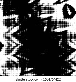 Grunge halftone black and white dots texture background. Spotted vector Abstract Texture
