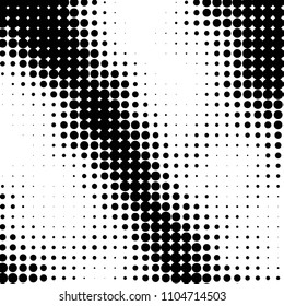 Grunge halftone black and white dots texture background. Spotted vector Abstract Texture
