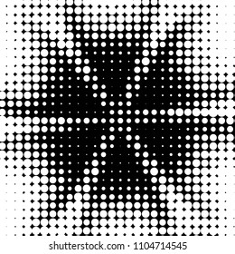 Grunge halftone black and white dots texture background. Spotted vector Abstract Texture
