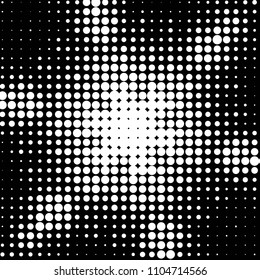 Grunge halftone black and white dots texture background. Spotted vector Abstract Texture
