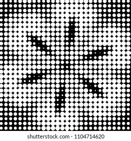 Grunge halftone black and white dots texture background. Spotted vector Abstract Texture
