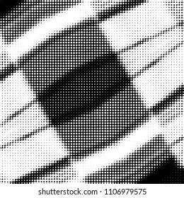 Grunge halftone black and white dots texture background. Spotted vector Abstract Texture
