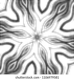Grunge halftone black and white dots texture background. Spotted vector Abstract Texture
