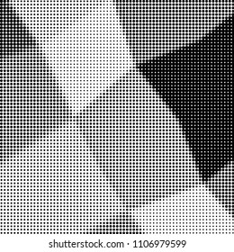 Grunge halftone black and white dots texture background. Spotted vector Abstract Texture
