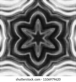 Grunge halftone black and white dots texture background. Spotted vector Abstract Texture
