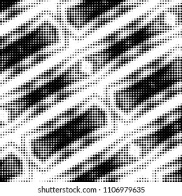 Grunge halftone black and white dots texture background. Spotted vector Abstract Texture
