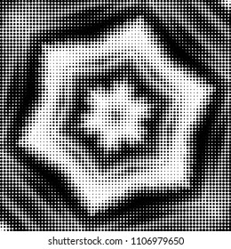 Grunge halftone black and white dots texture background. Spotted vector Abstract Texture
