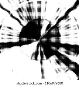 Grunge halftone black and white dots texture background. Spotted vector Abstract Texture
