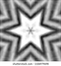 Grunge halftone black and white dots texture background. Spotted vector Abstract Texture
