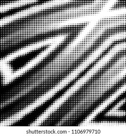 Grunge halftone black and white dots texture background. Spotted vector Abstract Texture
