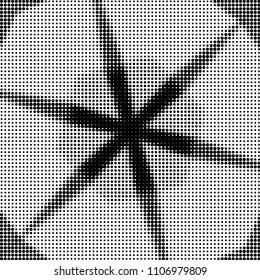 Grunge halftone black and white dots texture background. Spotted vector Abstract Texture
