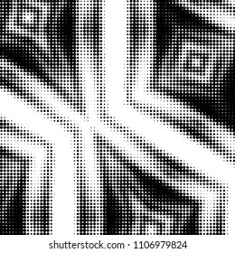 Grunge halftone black and white dots texture background. Spotted vector Abstract Texture
