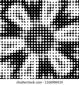 Grunge halftone black and white dots texture background. Spotted vector Abstract Texture
