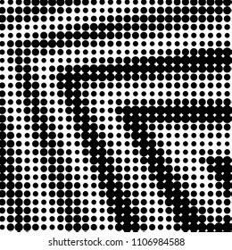 Grunge halftone black and white dots texture background. Spotted vector Abstract Texture
