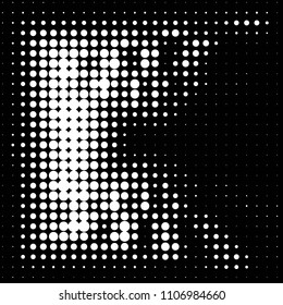 Grunge halftone black and white dots texture background. Spotted vector Abstract Texture
