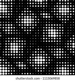 Grunge halftone black and white dots texture background. Spotted vector Abstract Texture
