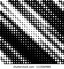 Grunge halftone black and white dots texture background. Spotted vector Abstract Texture
