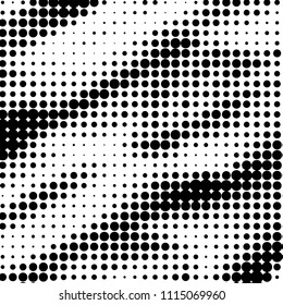 Grunge halftone black and white dots texture background. Spotted vector Abstract Texture
