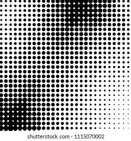 Grunge halftone black and white dots texture background. Spotted vector Abstract Texture

