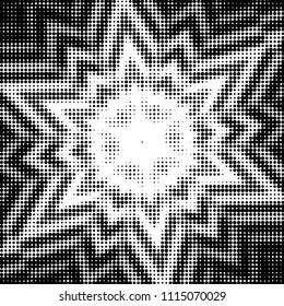 Grunge halftone black and white dots texture background. Spotted vector Abstract Texture
