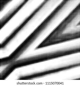 Grunge halftone black and white dots texture background. Spotted vector Abstract Texture
