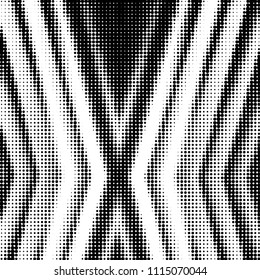 Grunge halftone black and white dots texture background. Spotted vector Abstract Texture
