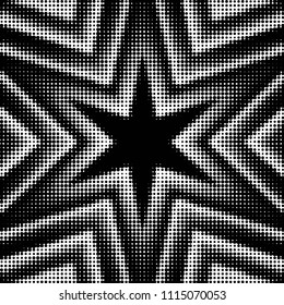Grunge halftone black and white dots texture background. Spotted vector Abstract Texture
